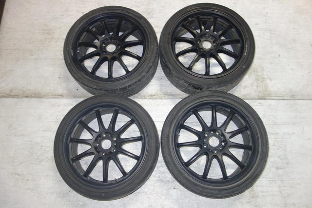 JDM Work Emotion 11r Rims Wheel Tires Genuine 18x7.5 +53 5x114.3 in Tires & Rims