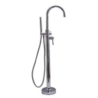 Barclay Burney Single Handle Floor Mounted Freestanding Thermostatic Tub Filler with Handshower