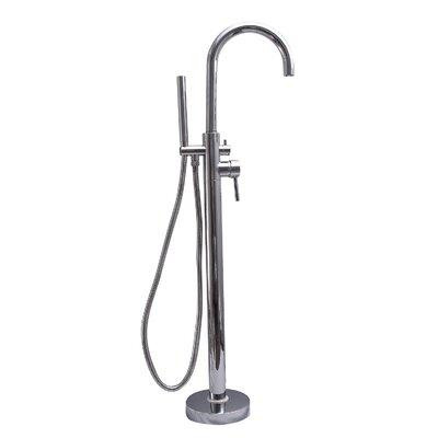 Barclay Burney Single Handle Floor Mounted Freestanding Thermostatic Tub Filler with Handshower in Heating, Cooling & Air