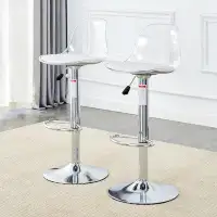 Wrought Studio Modern Minimalist Bar Chairs And Bar Stools. Can Rotate 360 ° And Adjust Lifting. PET Backrest And PU Sea