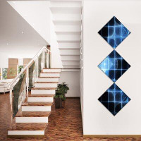 Made in Canada - East Urban Home 'Bright Blue Bat on Radar Screen' Graphic Art Print Multi-Piece Image on Canvas