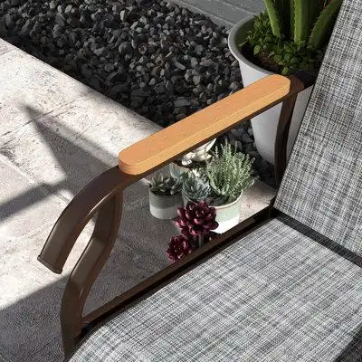 Latitude Run® 2 Person Outdoor Glider Bench, Patio Swing Glider Chair Loveseat