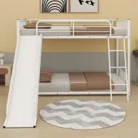 Isabelle & Max™ Twin Over Twin Metal Bunk Bed With Slide