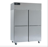 Delfield GBSF2P-SH Coolscapes 55 Top-Mount Two Section Half Door Stainless Steel Reach-In Freezer - 46 cu. ft.