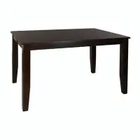 Red Barrel Studio Casual Dining Warm Merlot Finish 1pc Counter Height Table with Self-Storing Extension Leaf