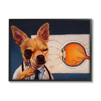 Stupell Industries Stupell Industries Dog Optometrist Funny Animal Framed Giclee Art By Lucia Heffernan