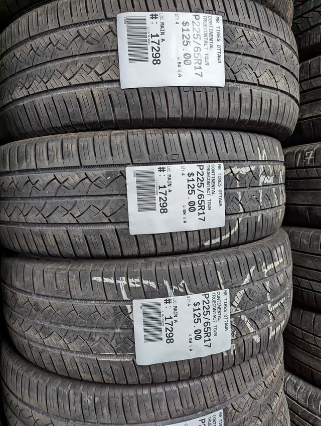P225/65R17 225/65/17  CONTINENTAL TRUECONTACT TOUR  ( all season summer tires ) TAG # 17298 in Tires & Rims in Ottawa