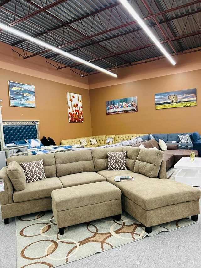 Biggest Sale on Sectional !!  Free Local Delivery !! in Couches & Futons in Chatham-Kent