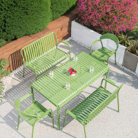 Corrigan Studio Aluminum Outdoor Chairs Outdoor Aluminum Frame Table Outdoor Patio Balcony Garden Courtyard Table And Ch