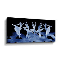 Gemma Violet Blue Dance Watercolor Ballerinas Silhouettes Ballet Collection By Irina Sztukowski Gallery