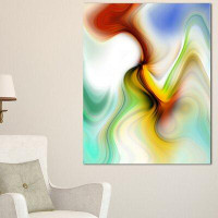 Design Art 'Rays of Speed Curved' Graphic Art on Wrapped Canvas
