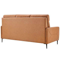 Hokku Designs Lefancy Huxley Leather Sofa