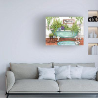 Laurel Foundry Modern Farmhouse Whimsical Plants in Bath Tub by Melinda Hipsher - Wrapped Canvas Graphic Art