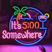 NEW NEON LED WALL SIGN IT'S 5 SOMEWHERE 228433