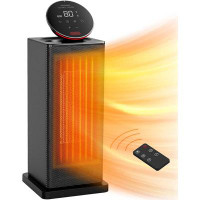 CG INTERNATIONAL TRADING Space Heater,1500W Oscillating Heater For Indoor Use With ECO Thermostat,Remote,4 Modes And 24H