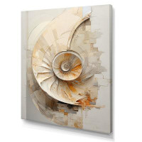 Design Art Abstract Snails Nautilus I - Nautilus Canvas Prints
