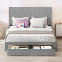 Ebern Designs Upholstered Queen Storage Bed With Built-In USB Port