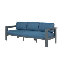 Ivy Bronx Laycie 84'' Wide Outdoor Sofa with Cushions