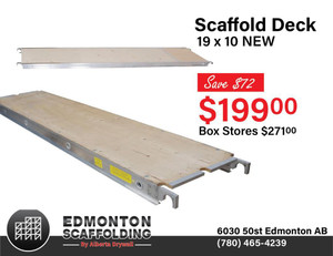 Scaffold Deck - Save $72! Edmonton Area Preview