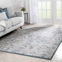 Well Woven Blossom Floral Beige/Green Area Rug