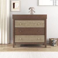 Millwood Pines 3-Drawer Dresser With Removable Changing Tray
