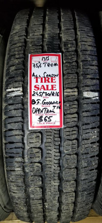 P 245/70/ R16 BF GOODRICH  OPEN TRAIL T/A M/S Used All Season Tire - 75% TREAD LEFT $65 for THE TIRE / 1 TIRE ONLY !!