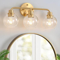Mercer41 3 - Light Vanity Light,Wall Sconces Lighting Brushed Brass Lights