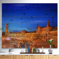 Made in Canada - Design Art 'View of Spain Square at Sunset' Graphic Art