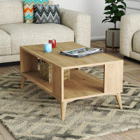 East Urban Home 4 Legs Coffee Table with Storage