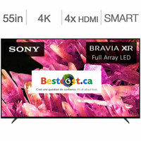 Télévision LED 55&#39;&#39; POUCE XR55X90K 4K ULTRA UHD HDR 120hz Google Smart TV Sony - ON EXPÉDIE PARTOUT AU QUÉBEC !