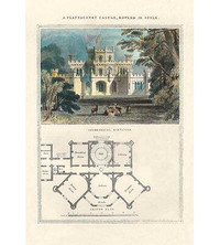 Buyenlarge A Plantagenet Castle, Edward III Style by Richard Brown Graphic Art