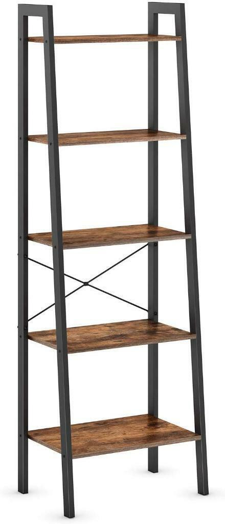 NEW RUSTIC 5 TIER LADDER BOOKSHELF LBS2105 in Bookcases & Shelving Units in Edmonton