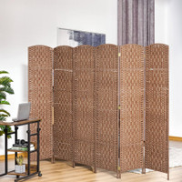 Privacy Screen 106.3"W x 0.8"D x 70.9"H Natural Wood