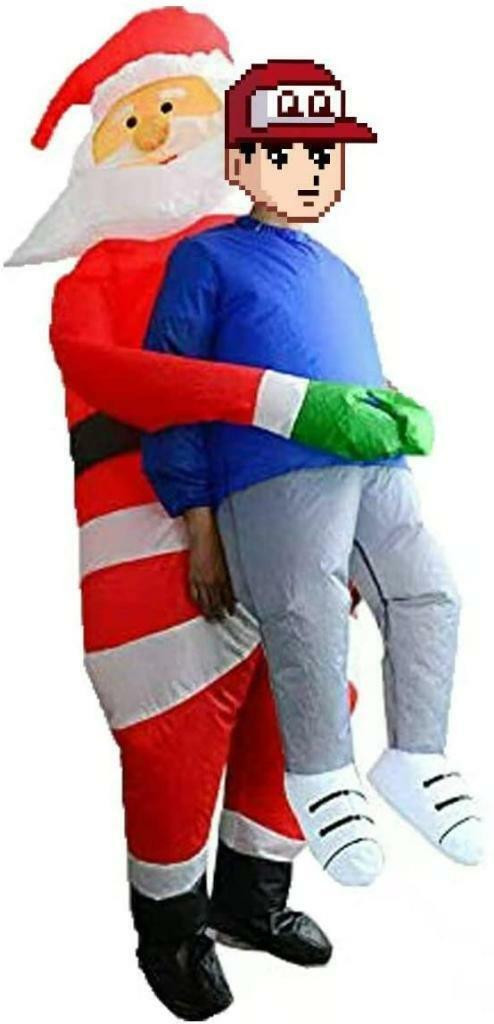 NEW INFLATABLE BLOW UP SANTA HALLOWEEN COSTUME FZ1592K in Other Business & Industrial in Alberta - Image 4