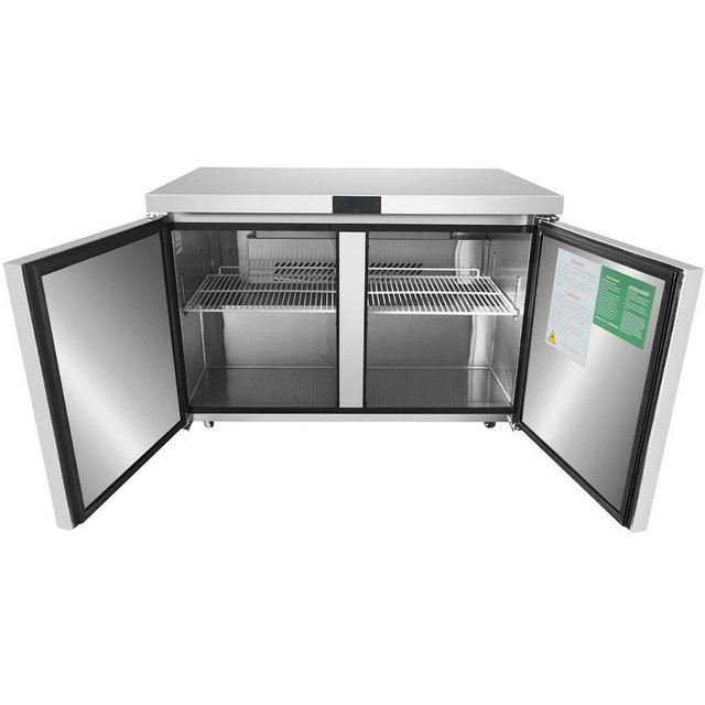 Atosa MGF8406GR 48 Inch Undercounter Freezer – Two Doors Stainless steel exterior &amp; interior in Other Business & Industrial in Ontario - Image 2