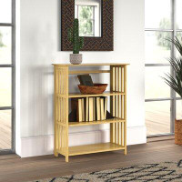 Ebern Designs Vedaant 42" H x 26'' W Solid Wood Standard Bookcase