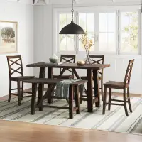Laurel Foundry Modern Farmhouse Berrian 6 - Person Counter Height Dining Set