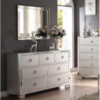 Lark Manor Maineville 7 Drawer 57'' W Double Dresser with Mirror