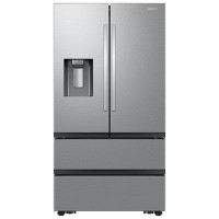 Samsung 36" 24.5 Cu. Ft. French Door Refrigerator w/ Water & Ice Dispenser (RF26CG7400SRAA) - Black Stainless