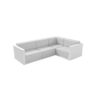 Vondom Gatsby 114" Wide Outdoor Reversible Patio Sectional with Cushions