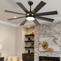Ivy Bronx Ivy Bronx 60'' 8 - Blade Ceiling Fan with Lights