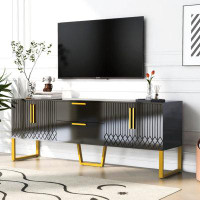 Ivy Bronx Tv Stand With Drawers And Cabinets