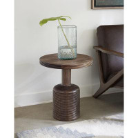 Hokku Designs Rayshelle Solid Wood Pedestal End Table