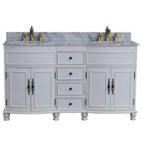 Canora Grey Huseby 62" Double Bathroom Vanity Set