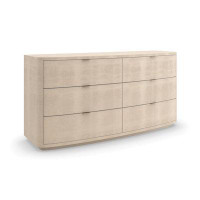 Caracole Classic 6 Drawer 68" W Solid Wood Double Dresser