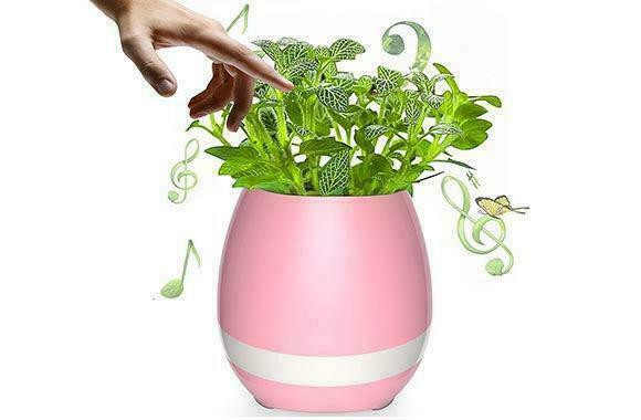 BLUETOOTH SPEAKER 3 IN-1 SMART MUSIC FLOWERPOT  AND COLOURFUL LIGHTS, in Speakers in City of Montréal - Image 2