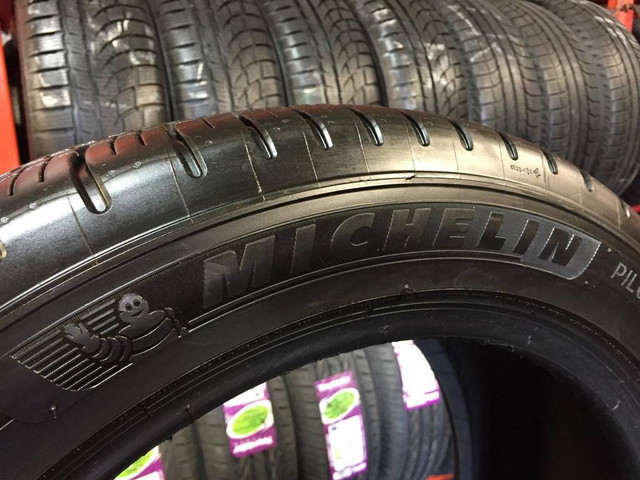 18 INCH SET OF 4 USED ALL SEASON TIRES 255/45R18 103Y MICHELIN PILOT SPORT ALL SEASON 4 TREAD 99% TAKE OFFS in Tires & Rims in Ontario - Image 2