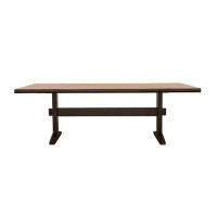 Red Barrel Studio Gownne Live Edge Trestle Dining Table