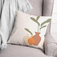 Bayou Breeze Potted Plants Throw Pillow