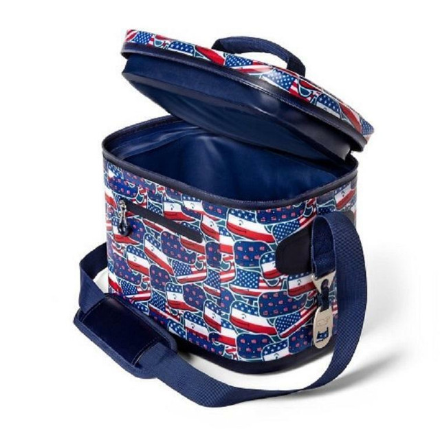 NEW LIMITED WHALEY USA 12 CAN COOLER RED & BLUE in Women's - Bags & Wallets in Alberta - Image 2